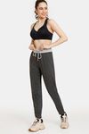 Rosaline Easy Movement Cotton Rich Joggers - Anthra Melange — thumbnail 4